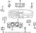 HVAC Temperature Control Panel for Dodge Challenger (2015–2023)