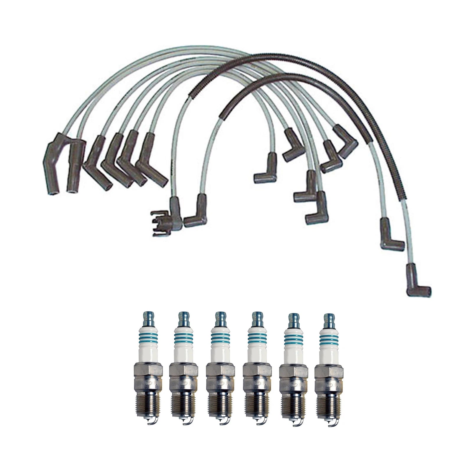 Denso Wire Set & 6 Iridium Power Spark Plugs for Ford 2.8L 2.9L V6