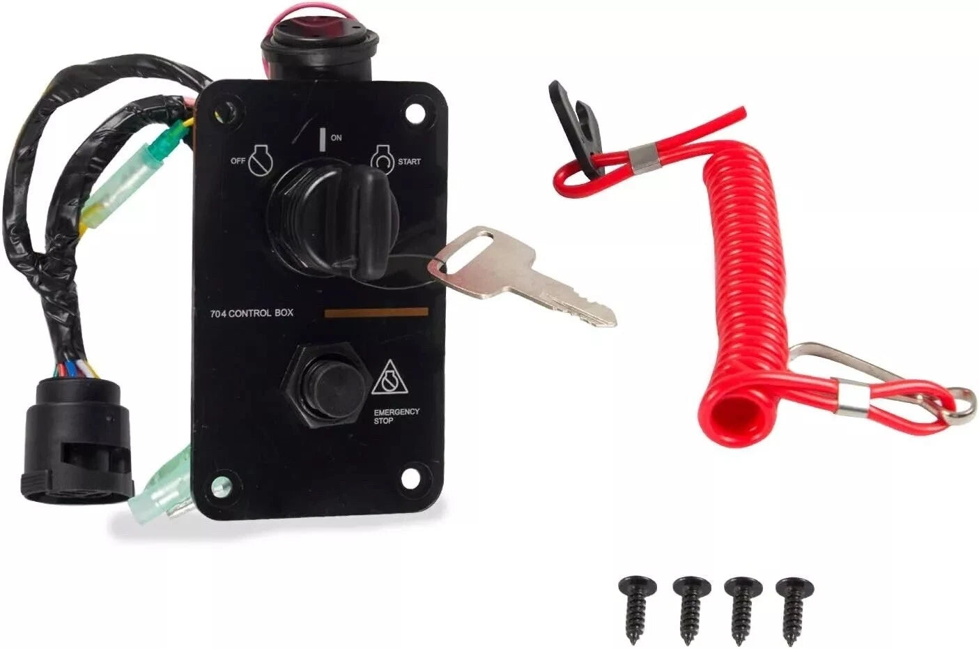 Key Switch Assembly Panel 704-82570-12-00 for Yamaha Outboard (Single Engine)