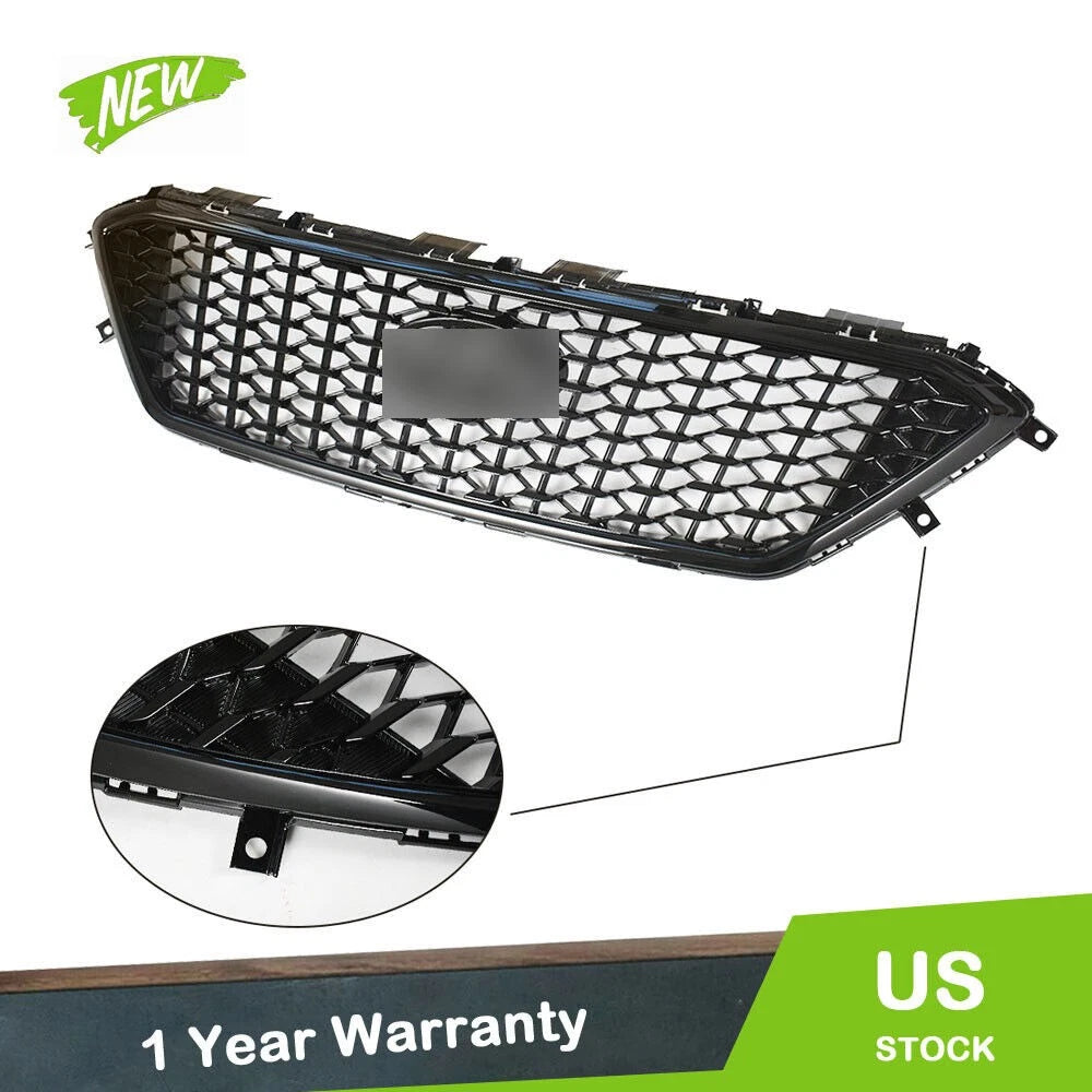 Grille for Hyundai Sonata (2015–2017) Front Upper Mesh Black W/O Radar Hole