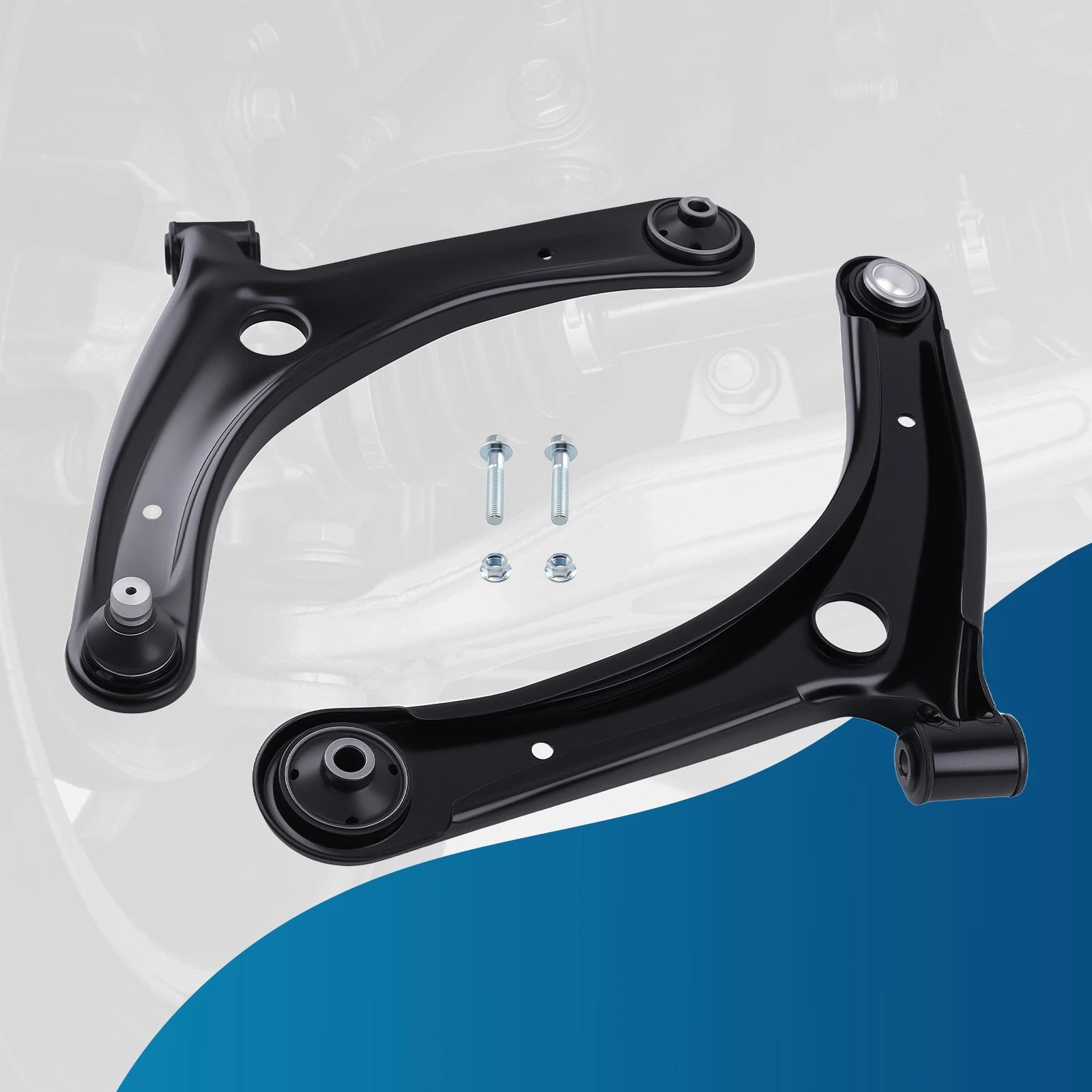 2X Front Lower Control Arms with Ball Joints for Jeep Patriot Compass (2007–2017)
