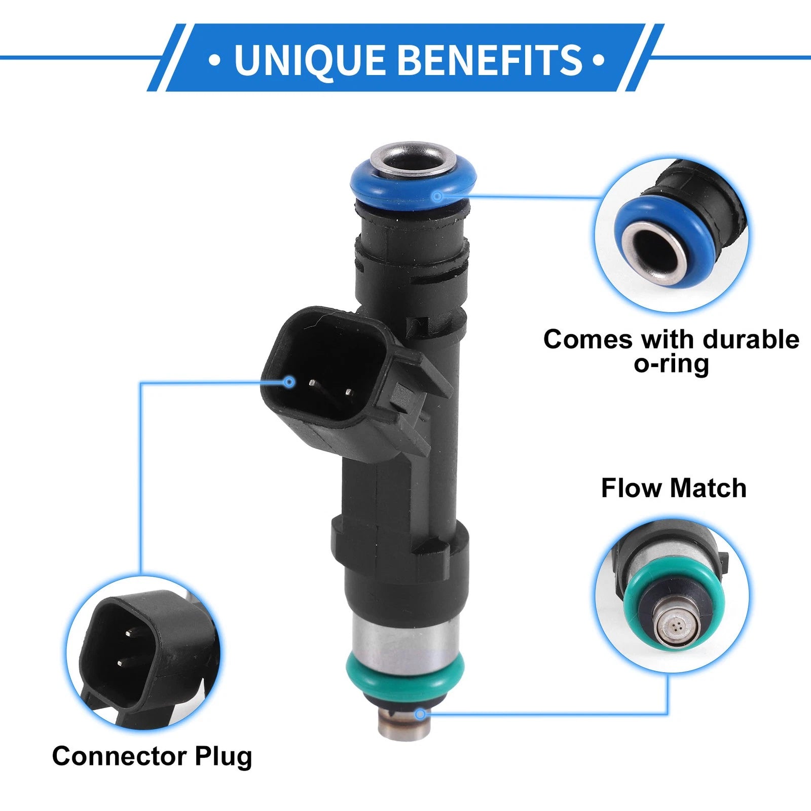 1 Pc Fuel Injector No.53032701AA for Dodge Durango (2004–2009)