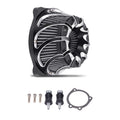 Cylinder Air Cleaner Kit for Harley Dyna Softail (2000–2017) Black Filter