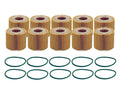 Set of 10 Engine Oil Filters for Lexus Pontiac Scion Toyota L4