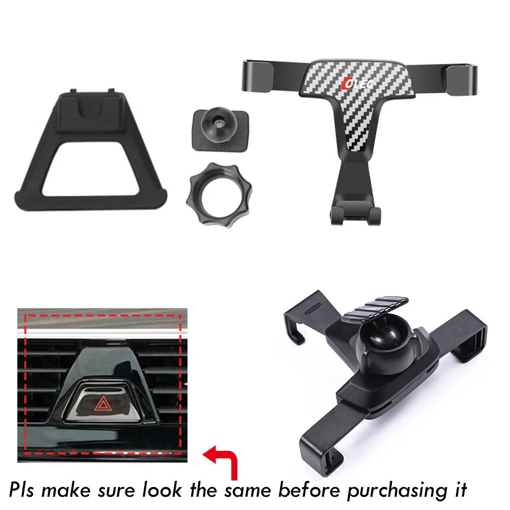 Adjustable Cell Phone Mount for BMW 520i 530e 540i (2018–2023)