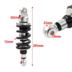 12MM Spring 265MM Rear Shock Absorber for Honda, Kawasaki, Suzuki