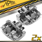 Pair Front Disc Brake Calipers with Brackets for Ford Focus (2004–2007)
