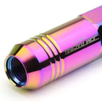 Set of 20 Open End M12x1.25 Neo Chrome Aluminum Lug Nuts for JDM Rims