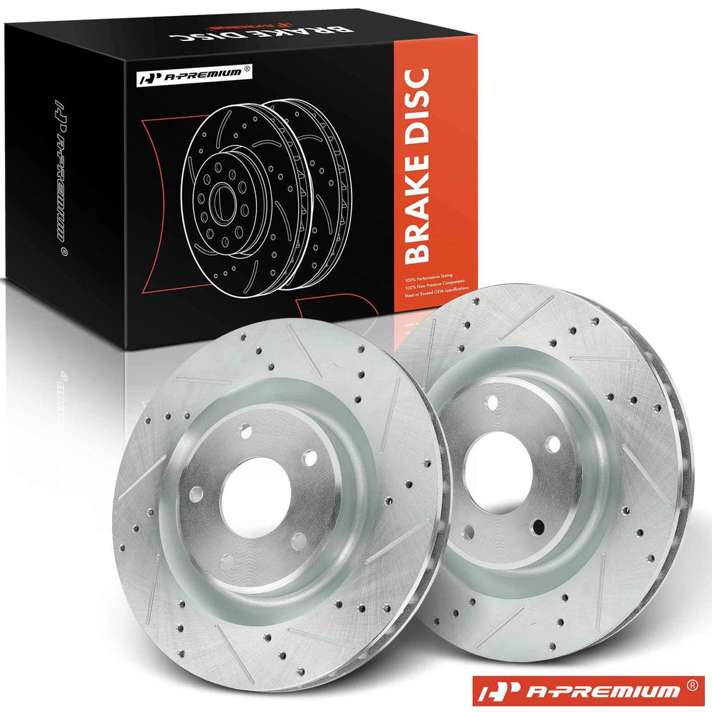 Front Drilled Brake Rotors for Chevy Corvette (2005–2013) Cadillac XLR