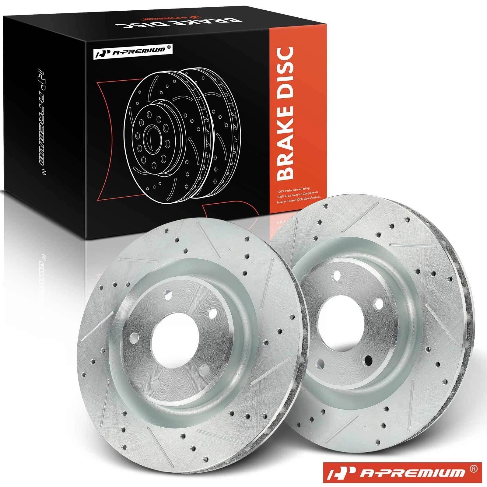 Front Drilled Brake Rotors for Chevy Corvette (2005–2013) Cadillac XLR