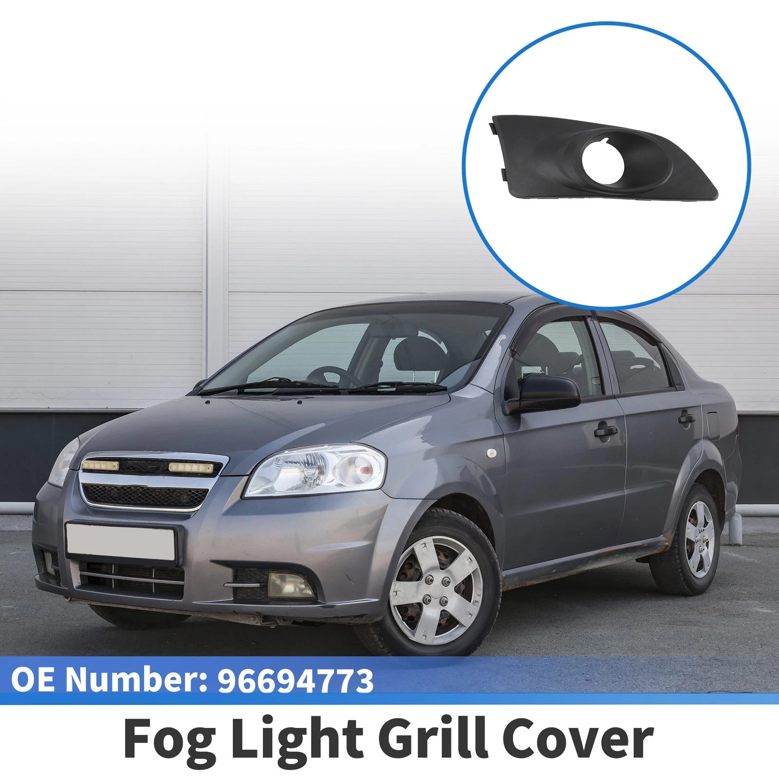 1 Pc Fog Light Grill for Chevrolet Aveo (2011–2014) No. 96694773