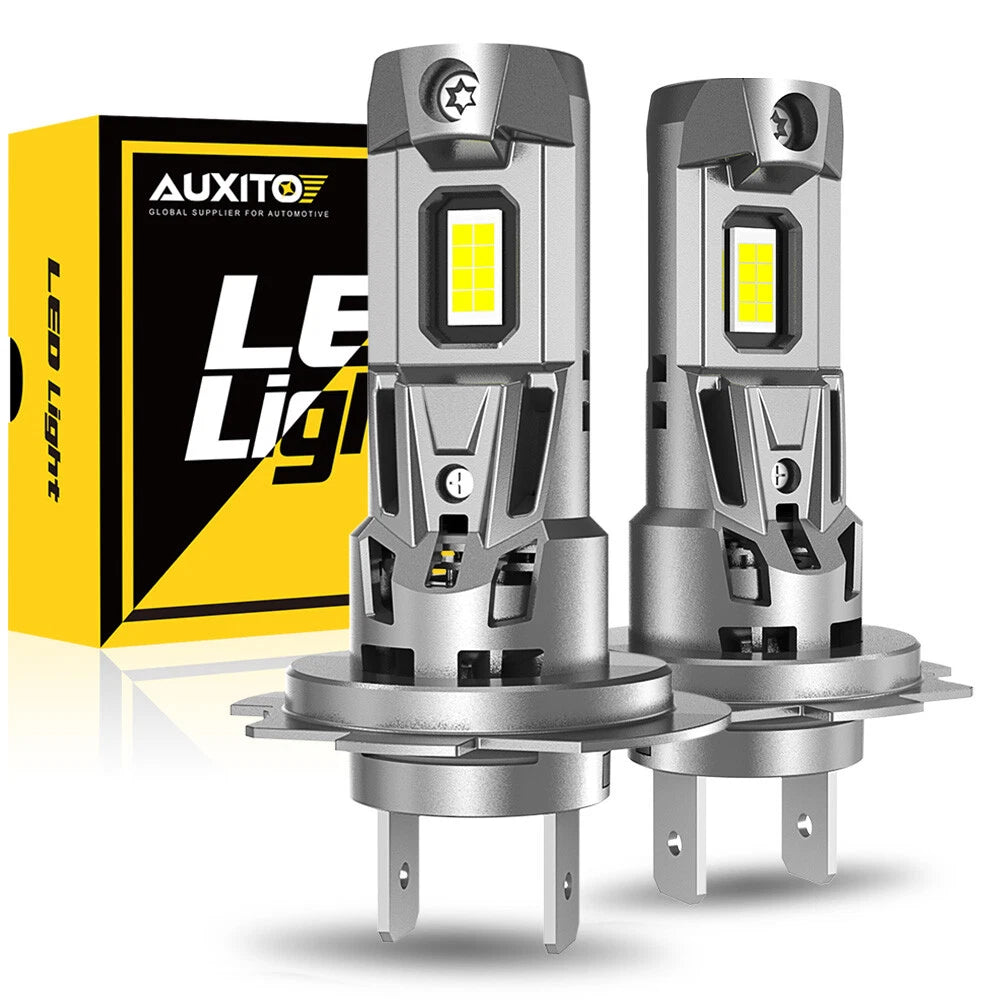H7 LED Headlight Bulbs Kit for Universal Vehicles (22000LM, 6500K)