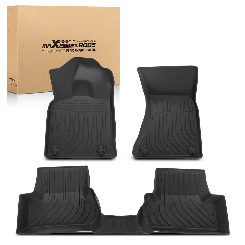 Set of 4 Black TPE Rubber Carpet Floor Mats for Audi Q5/SQ5 (2009–2017)