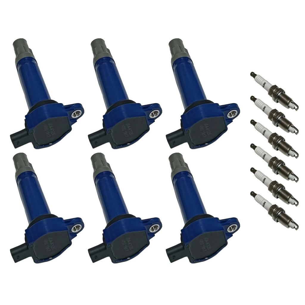 6X Ignition Coil & Iridium Spark Plug for Dodge Chrysler 3.5L 4.0L (2005–2010)