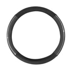 Steering Wheel Cover for - Matte Grain, Silver Line Insert