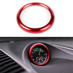 Dashboard Red Center Clock Compass Cover Trim Ring for Porsche 911 (2012–2020)