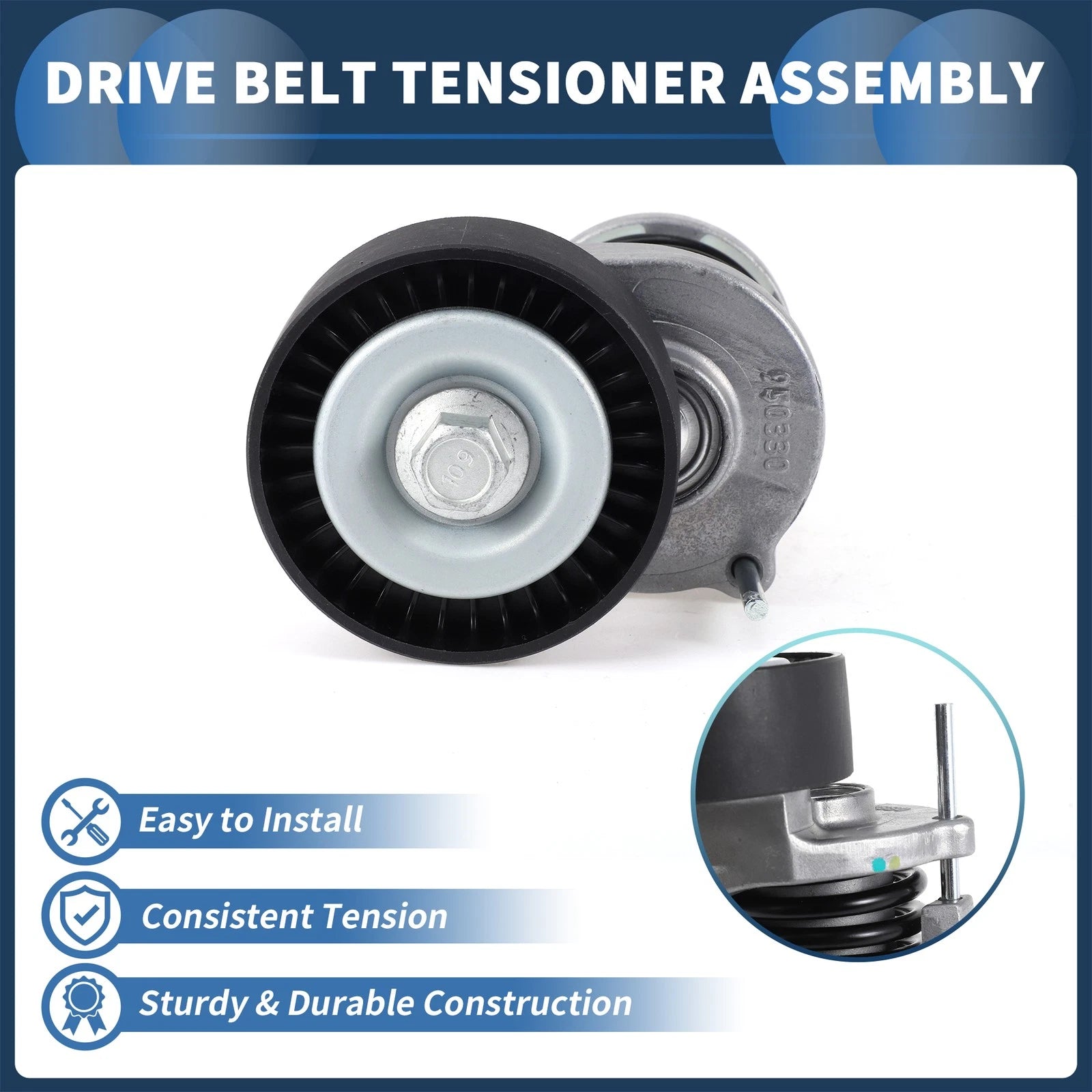 Belt Tensioner for Audi A4 (2000–2015) No. 038903315AN/038903315AL Metal