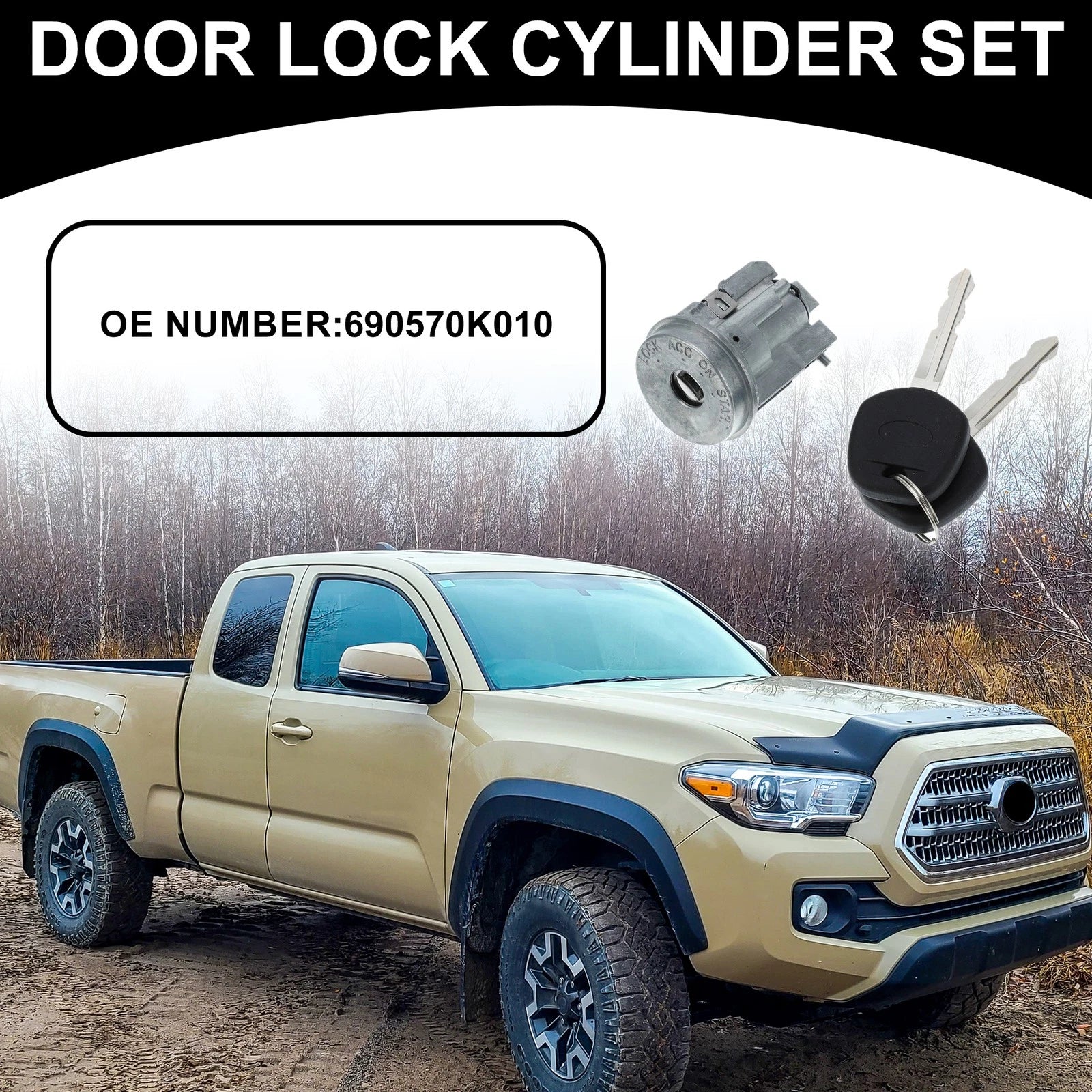 Ignition Lock Cylinder No.690570K010 for Toyota Hilux 