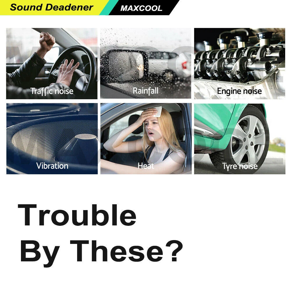 Butyl Rubber Sound Deadener Roll 2.2mm Thick for Car Soundproofing (4㎡)