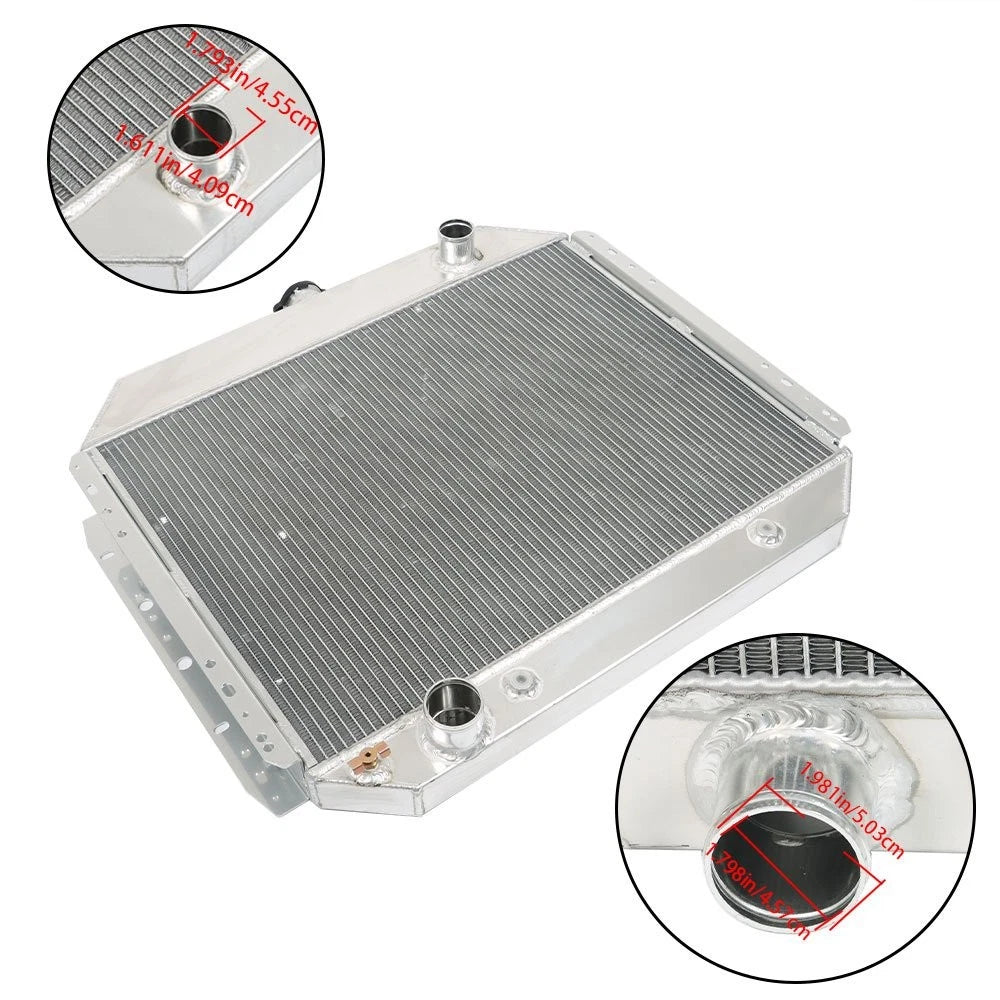 3 Row Aluminum Racing Radiator for Ford F100 F150 F250 F350 Bronco (1970–1979)