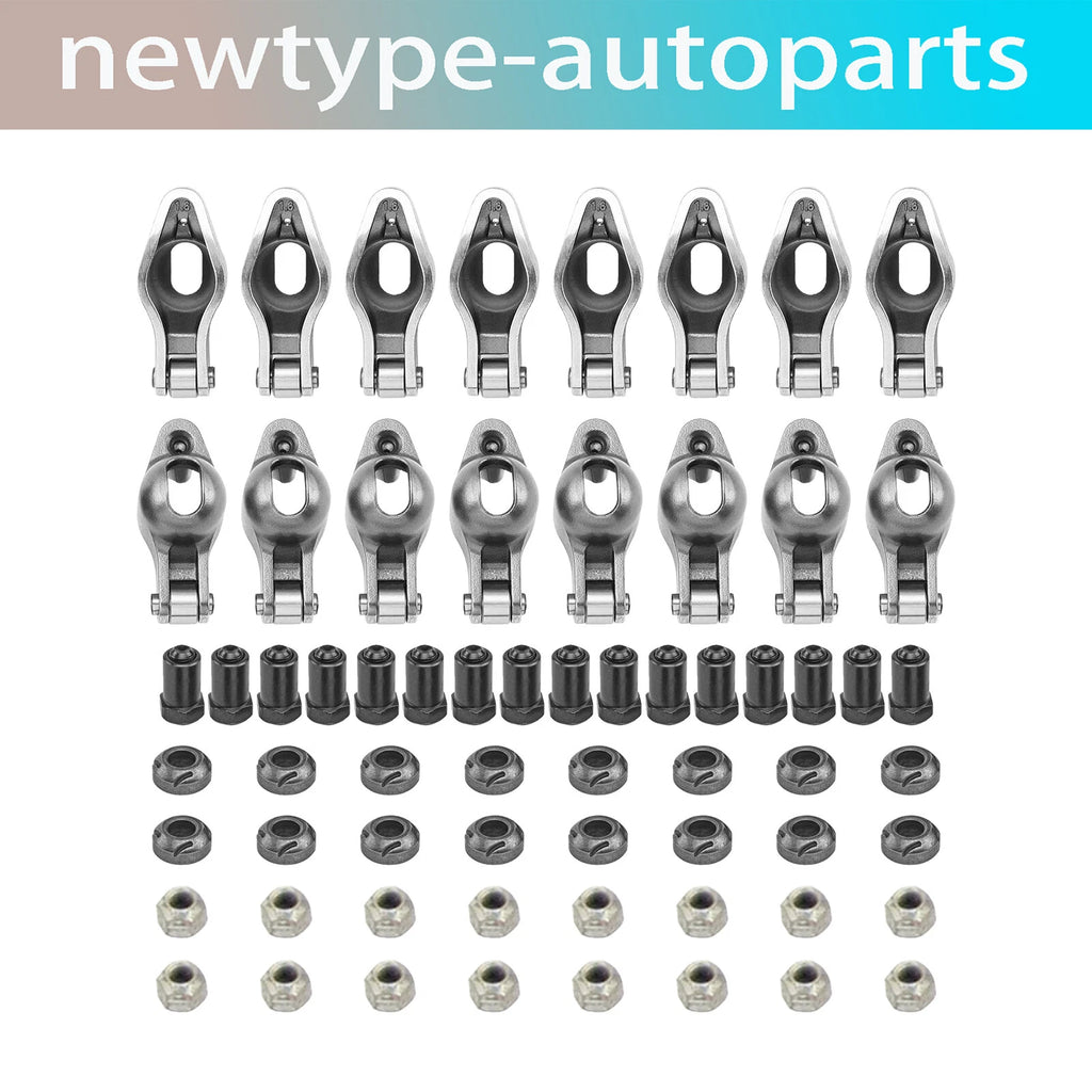 1.6 Ratio 3/8'' Steel Roller Tip Rocker Arms for Small Block Chevy SBC (262-400)