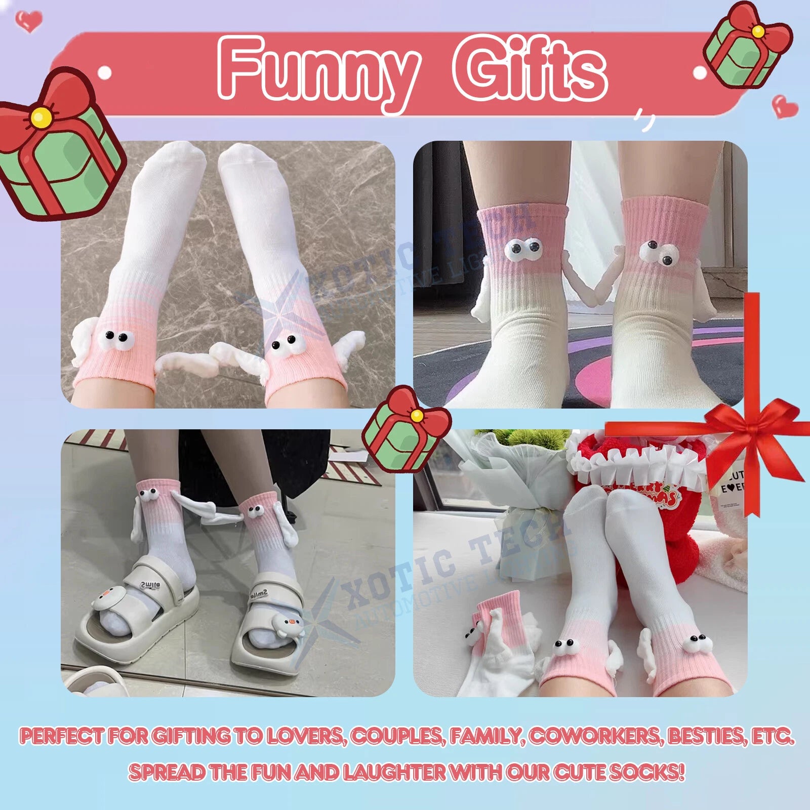 Cute Magnetic Connection Doll for Christmas & Birthday Socks (2020-2020)