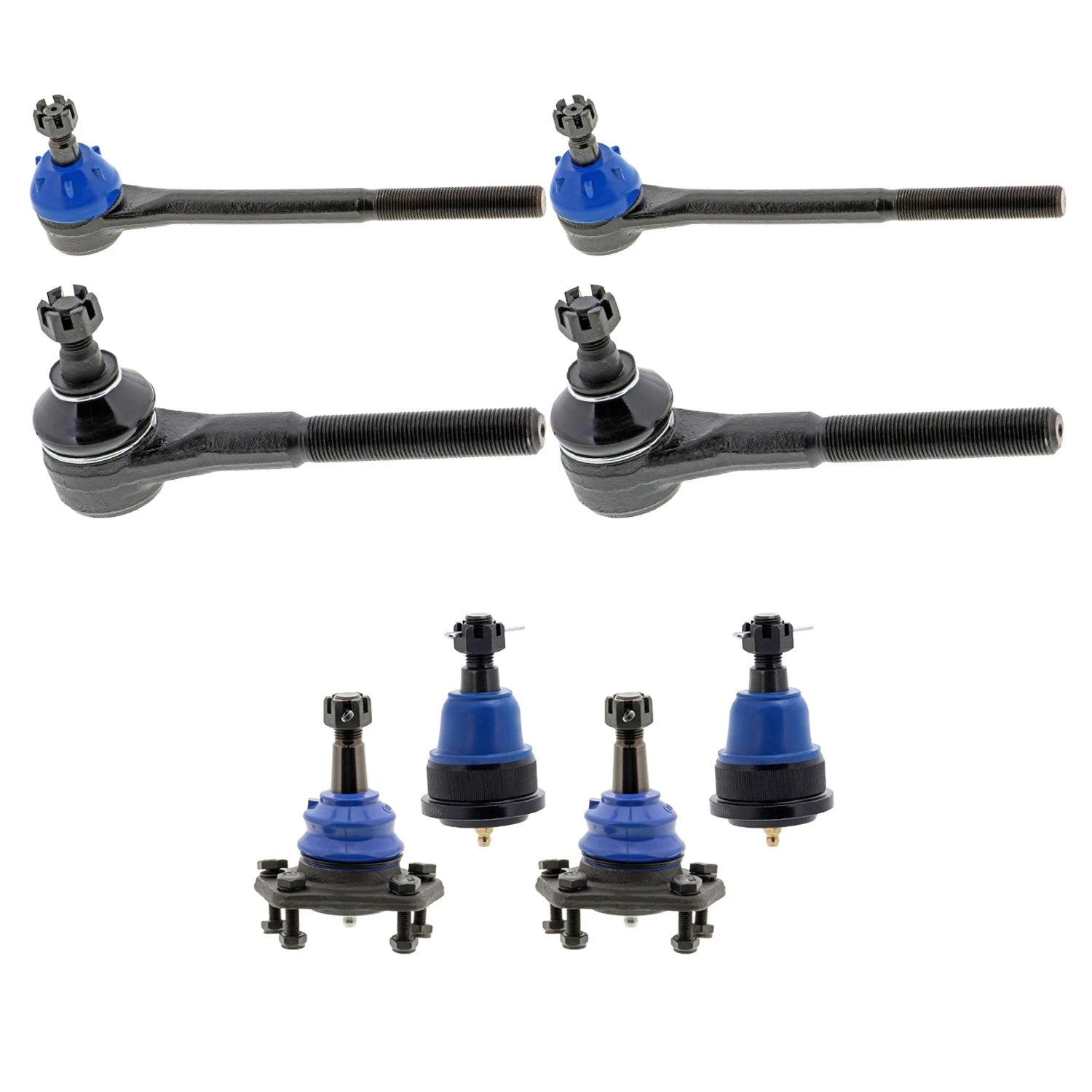 8PC Tie Rod Ends & Ball Joint Kit for Chevrolet Camaro (1967–1969)