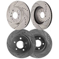 Front & Rear Brake Disc Rotors for Buick Lucerne (2006–2011)