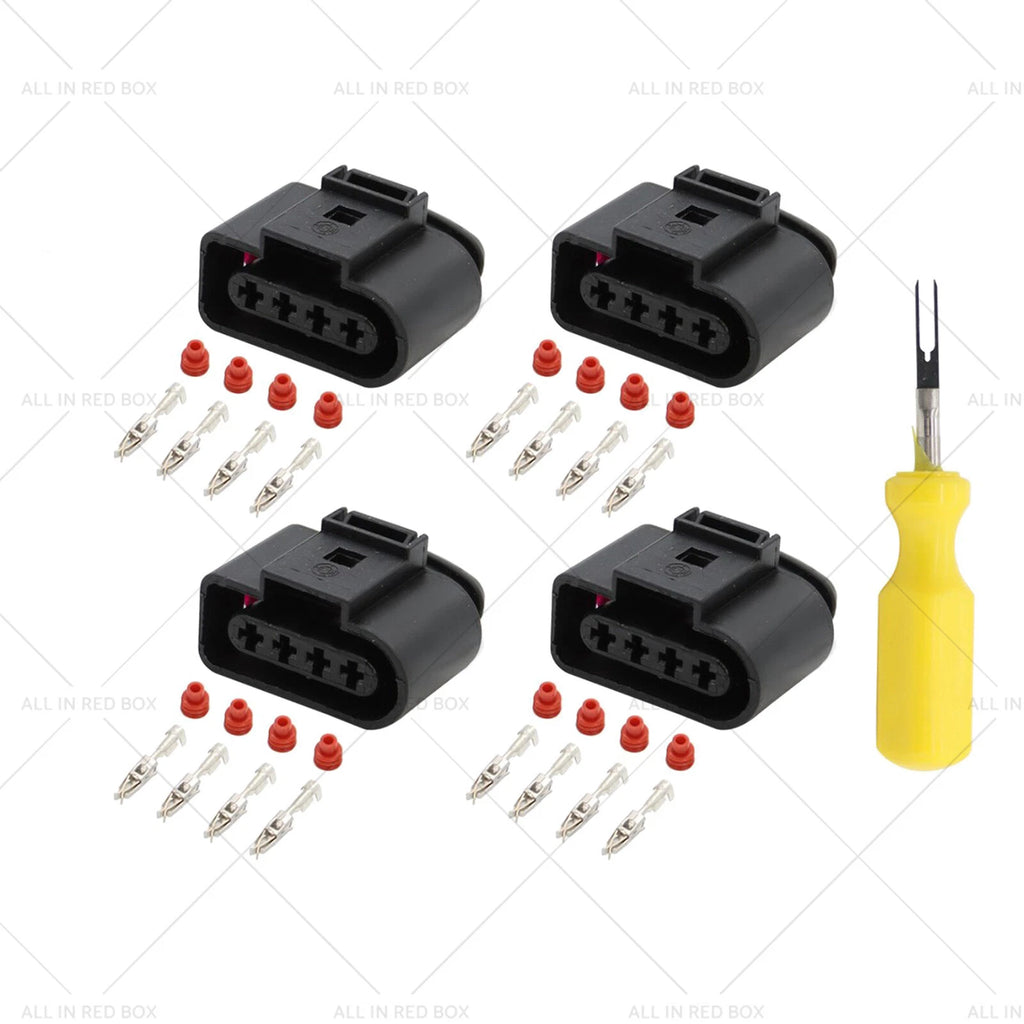 4X Ignition Coil Connector Repair Kit 4Way for Audi VW (1998–2005) 4B0973724