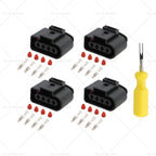 4X Ignition Coil Connector Repair Kit 4Way for Audi VW (1998–2005) 4B0973724