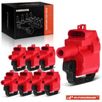 8-Pack Red Ignition Coil for Chevrolet Silverado 2500 HD GMC Sierra 3500 (1999–2006)