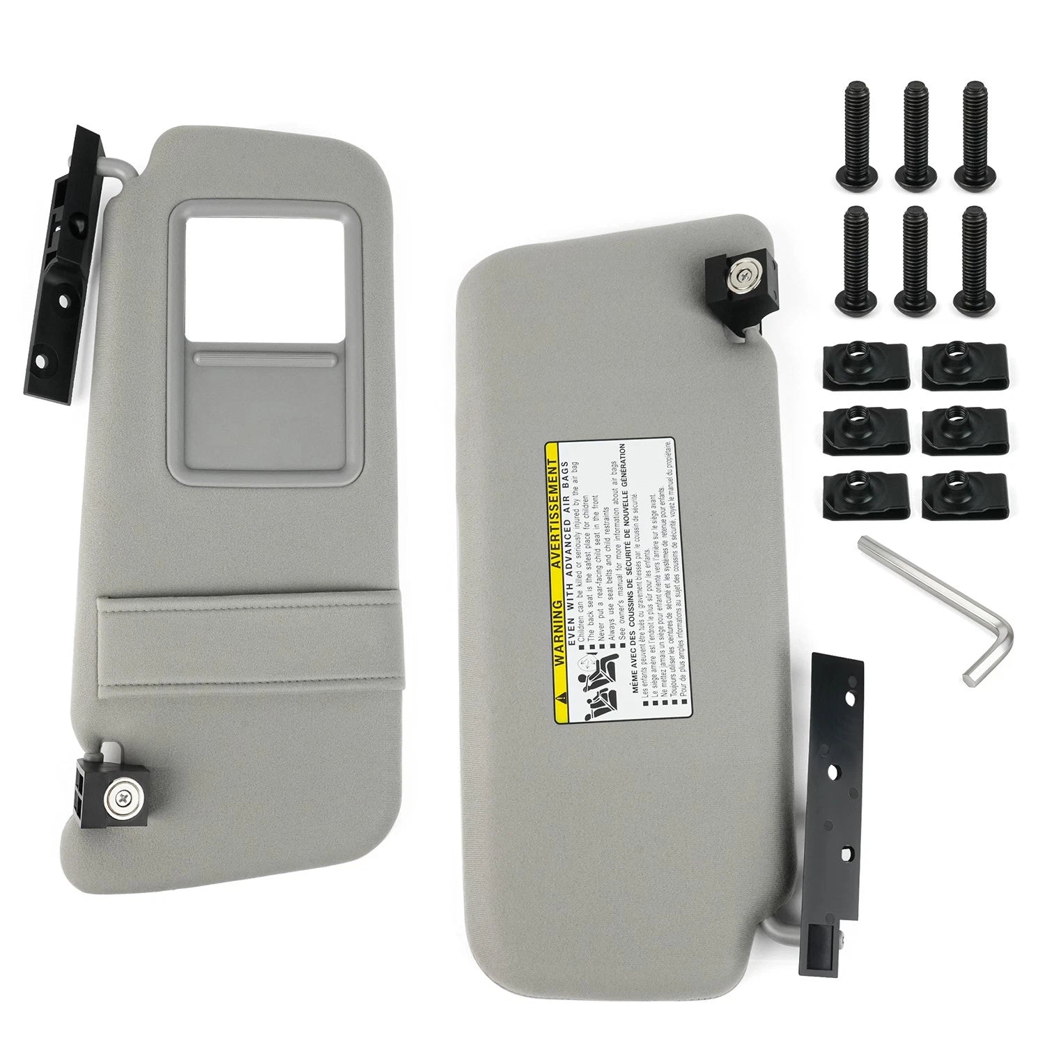 Set of 2 Sun Visors for Polaris Ranger XP 1000 (2019–2025)