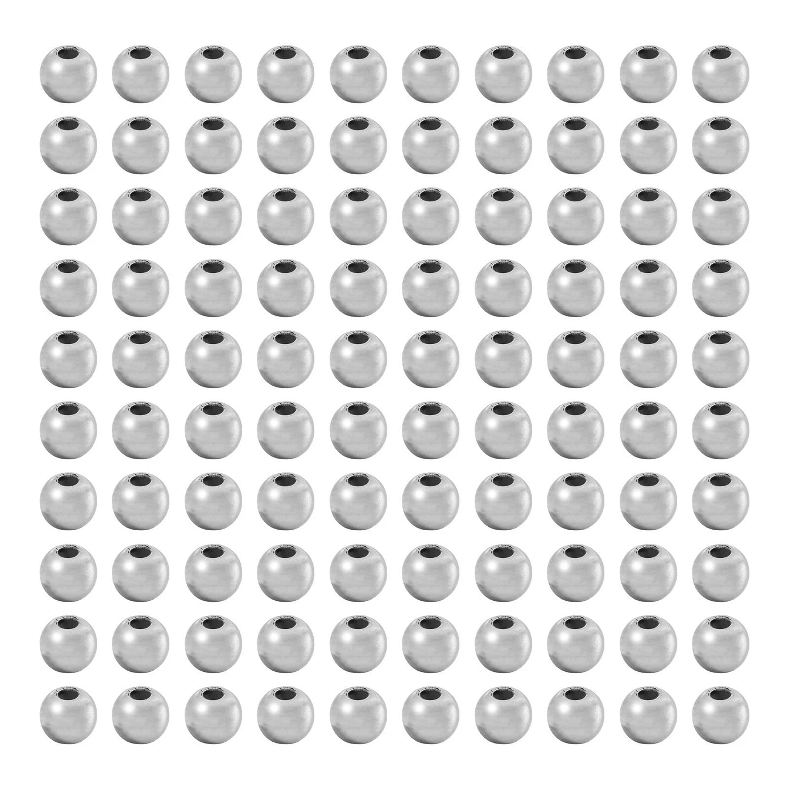 100pcs Gold Silver Beads for Fly Tying 345mm (Fishing Flies Craft)