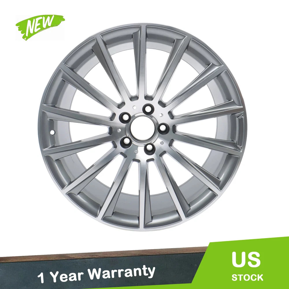 20" x 9.5" Rear Silver Rim Wheel for Mercedes Benz S500 S550 (2014–2021)