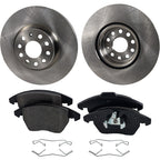 Brake Disc Rotors and Pads Kit for VW Sedan Audi A3 Jetta Eos