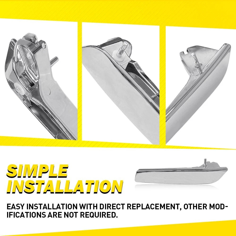 Set of 4 Inside Silver Door Handles for Chevy Cadillac GMC Yukon (2007–2014) PY