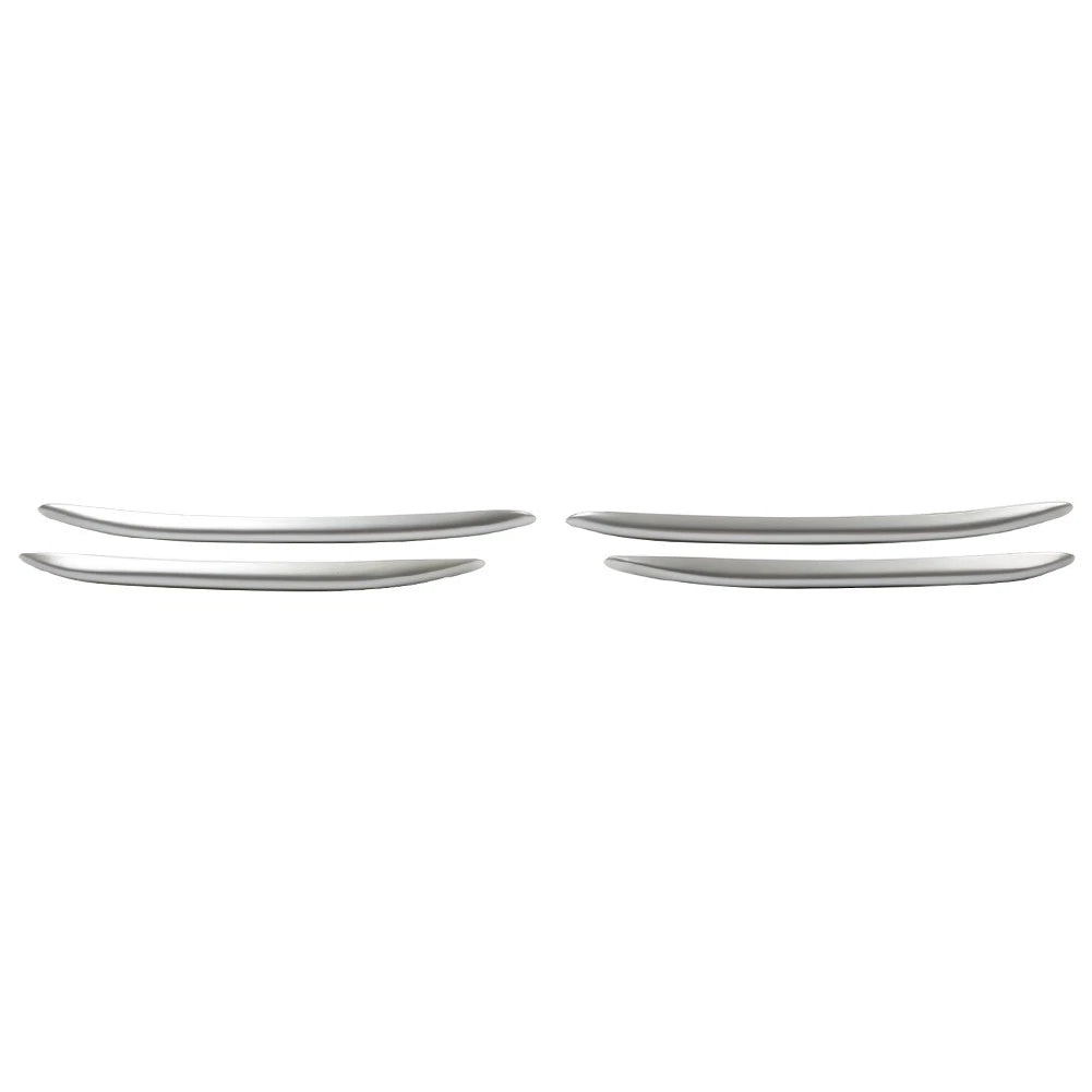 Front Bumper Splitter Fins Canards Silver for Benz C-Class (2022–2023)
