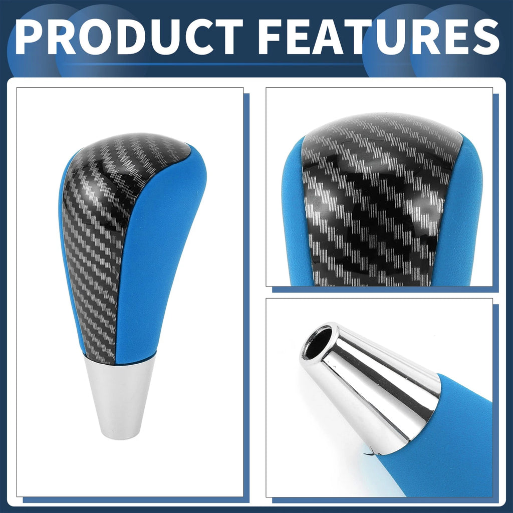 Automatic Gear Shifter Knob for Toyota 4Runner (2003–2021) Faux Leather Black Blue
