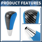 Automatic Gear Shifter Knob for Toyota 4Runner (2003–2021) Faux Leather Black Blue