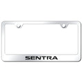 Stainless Steel License Plate Frame - Officially Licensed for Nissan Sentra
