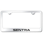 Stainless Steel License Plate Frame - Officially Licensed for Nissan Sentra