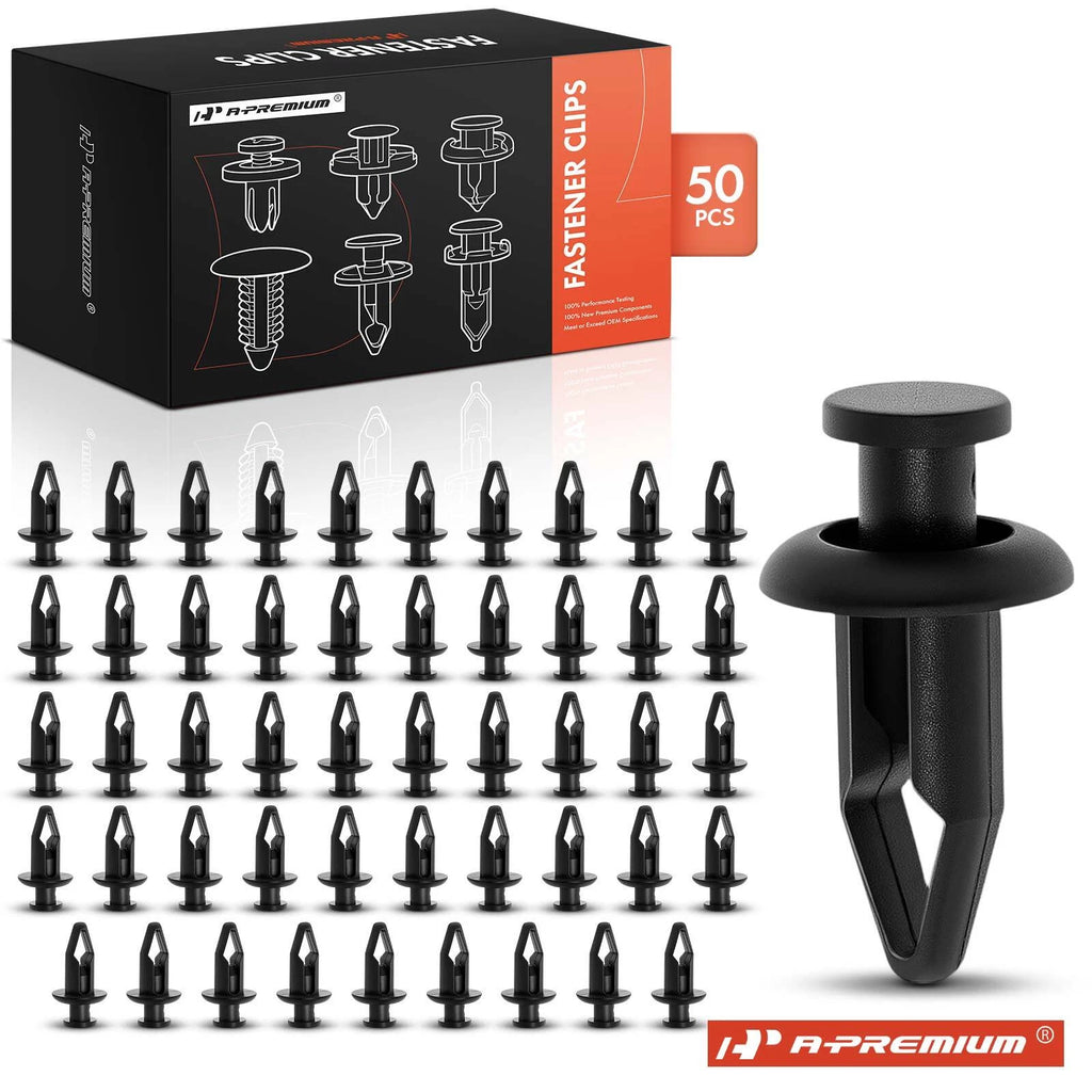 50Pcs 8mm Nylon Body Side Moulding Retainer for Nissan Sentra (1986–Present)
