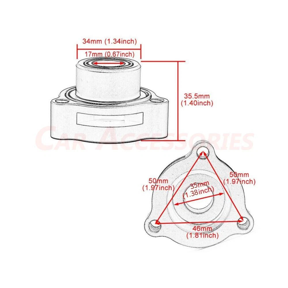 BOV Blow Off Valve Adapter for Chevrolet Silverado GMC 2019–2023 Turbo 2.7L