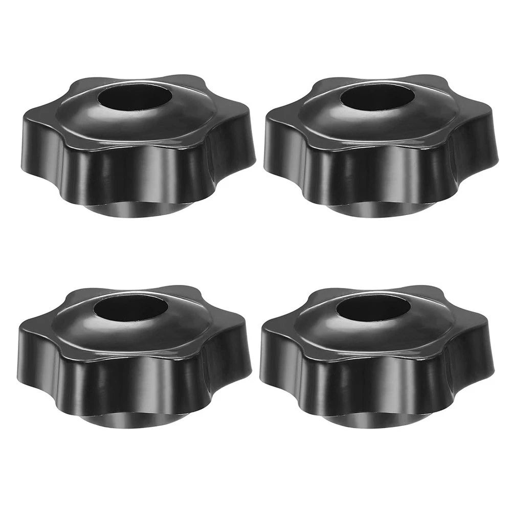 Set of 4 Star Knobs for Various Applications (M8 Thread, 48mm, 38mm)