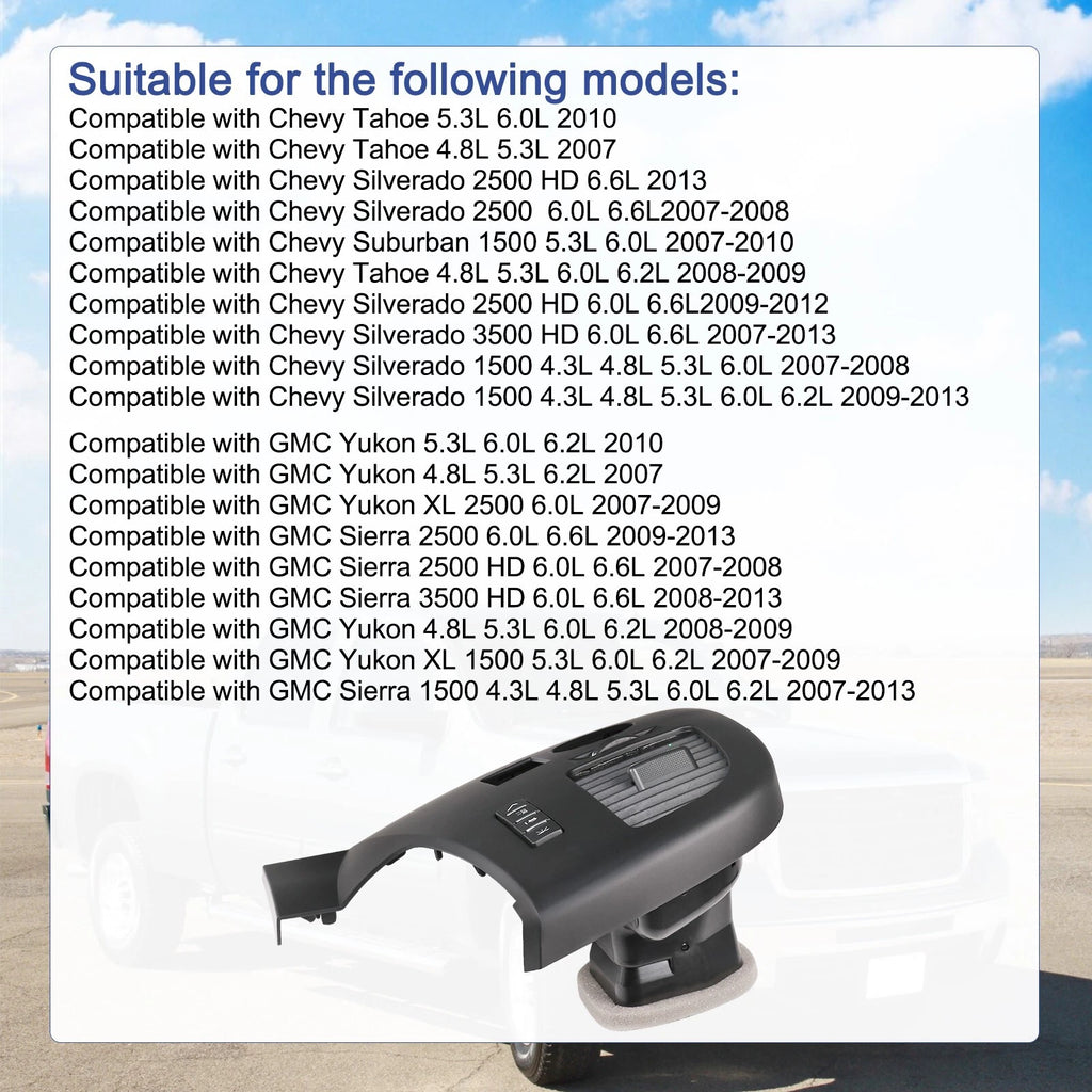 Driver Information Center for Chevy Silverado GMC Sierra 1500 2500 3500 (2007-2014)