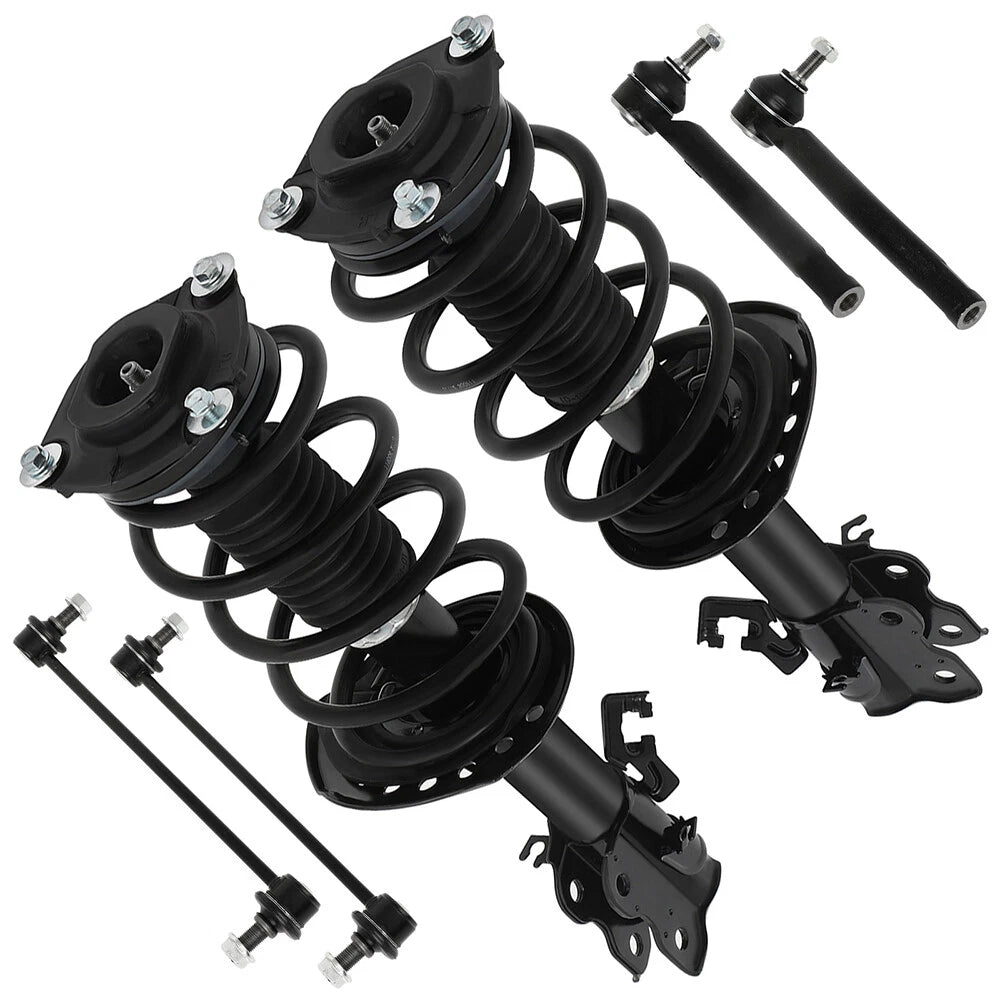Front Struts Sway Bars Tie Rod Ends Kit for Nissan Sentra (2014–2019)