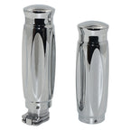 Custom Motorcycle Hand Grips for Sports Bikes 7/8" 22mm Chrome