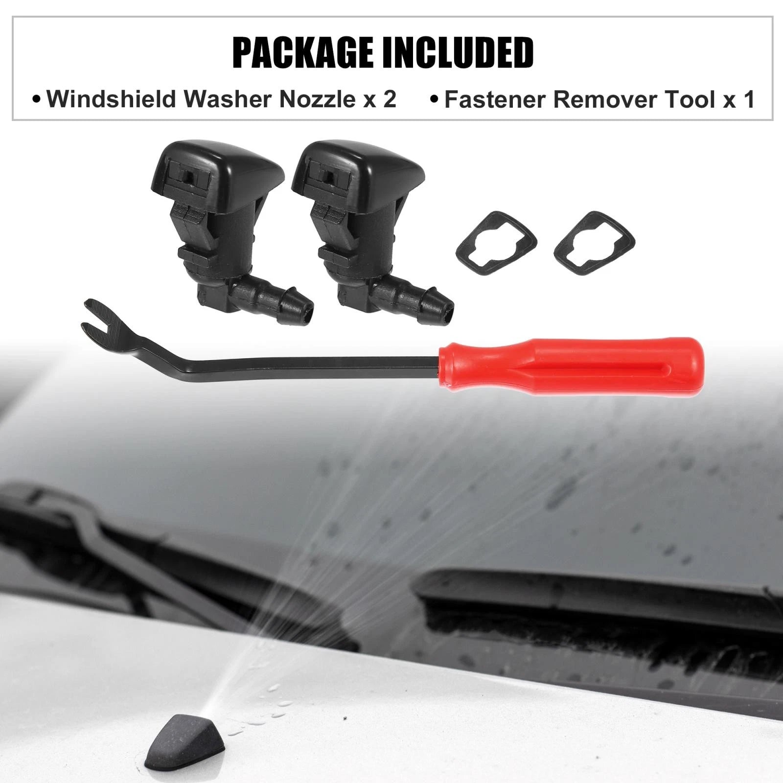 5X Front Windshield Washer Nozzle Kit 85381-04030 for Toyota Tacoma (2000–2004)