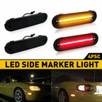 4X LED Side Rear Front Marker Light Smoked for Mazda Miata MX-5 (1990–2005)