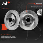 Disc Brake Rotor & Pad Set for Jeep Grand Cherokee Commander (2005–2010)